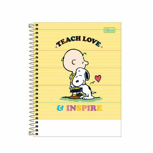 Caderno Colegial Tilibra Espiral 160Fls Snoopy