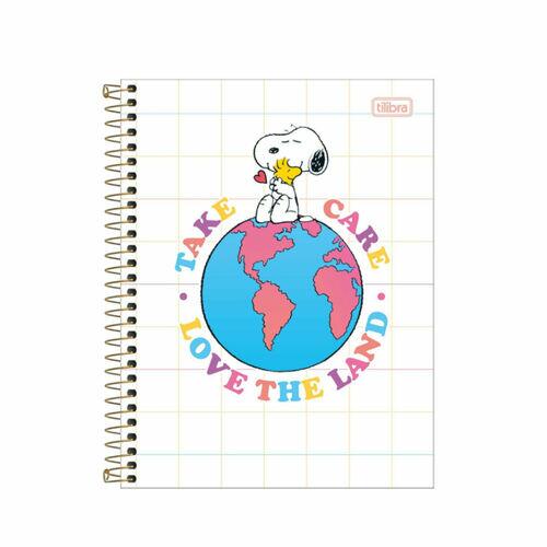 Caderno Colegial Tilibra Espiral 160Fls Snoopy