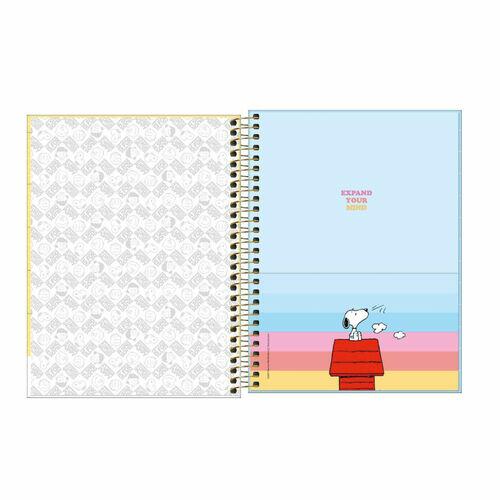 Caderno Colegial Tilibra Espiral 160Fls Snoopy