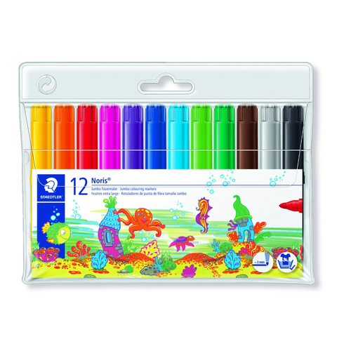 Caneta Hidrocor Staedtler Noris Club com 12 Cores 340WP