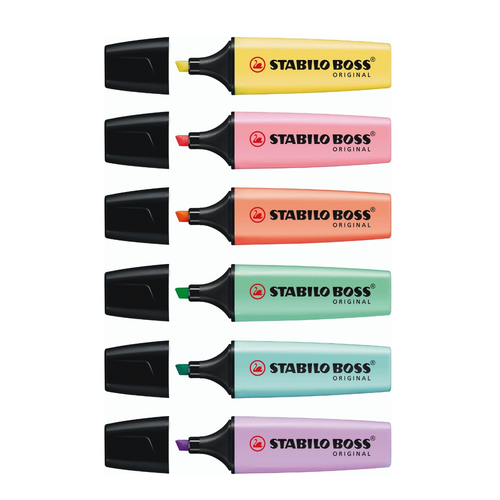 Marca Texto Stabilo Boss Pastel 6 Cores 70/6-2