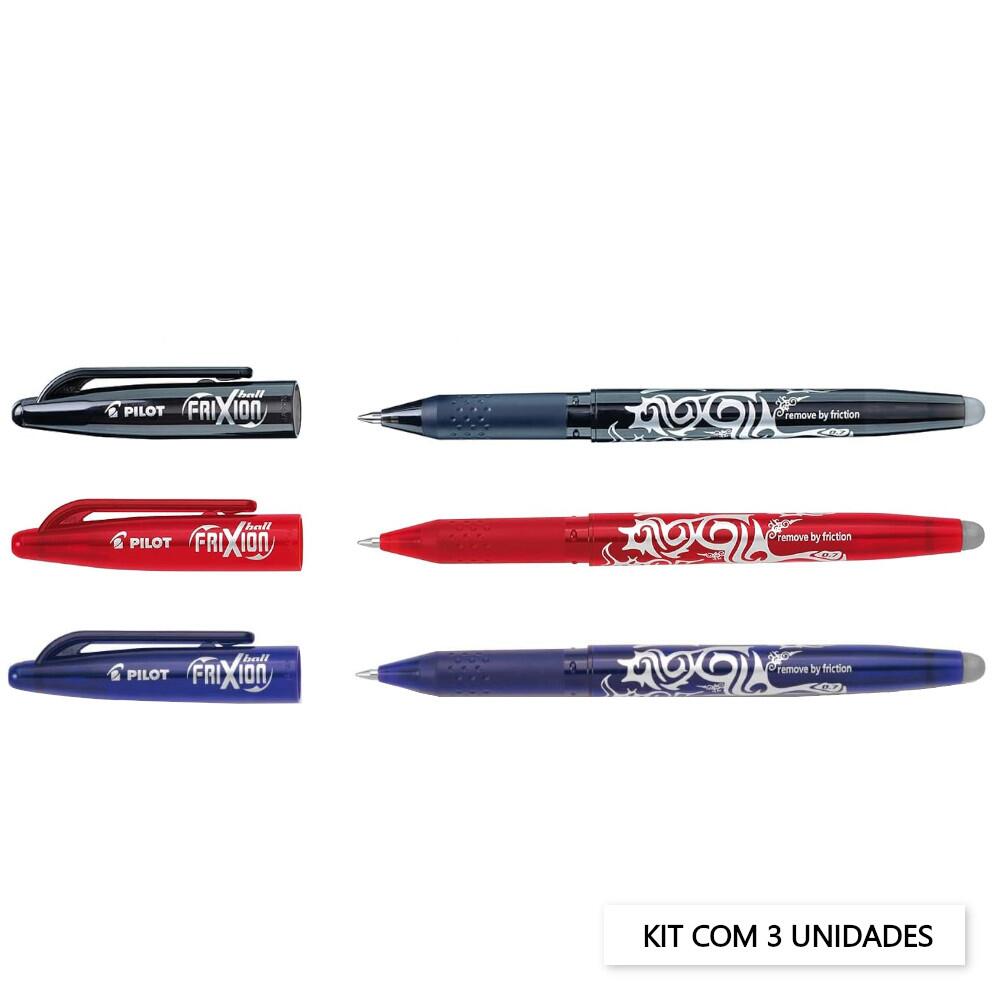 Comprar Kit Caneta Esferográfica Pilot Frixion Ball Apagável 3