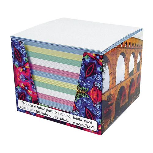 Papel Lembrete Tamoio 50g Colorido 85x82x55mm 700 Folhas