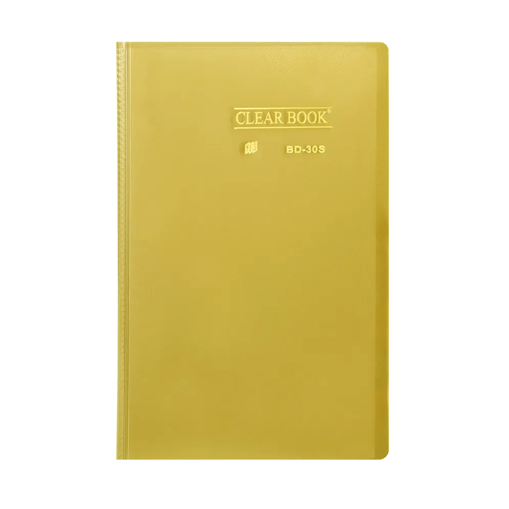 Pasta Catálogo Ofício Yes 30 Envelopes BD30S Clear Amarelo