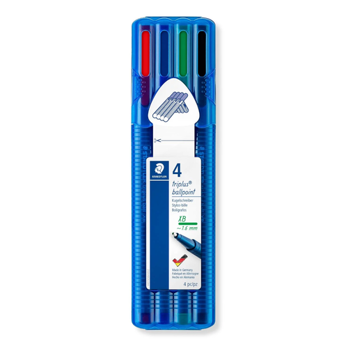 Caneta Esferográfica Staedtler Triplus Ballpoint XB 4 Cores