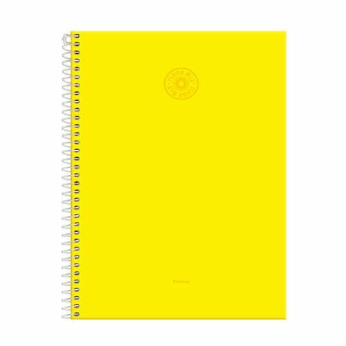Caderno Universitário Foroni Espiral 80 Fls Fluor Mix