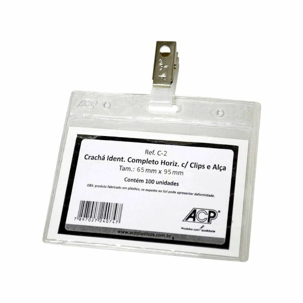 Comprar Crachá Identificador com Clips e Alça Acp 65x95mm C-2 C