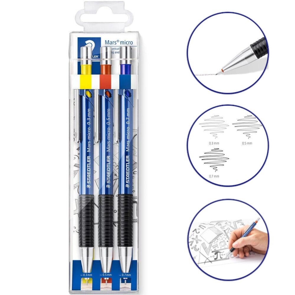 Comprar Kit com 3 Lapiseira Staedtler Mars Micro 0.3mm 0.5mm 0.7mm