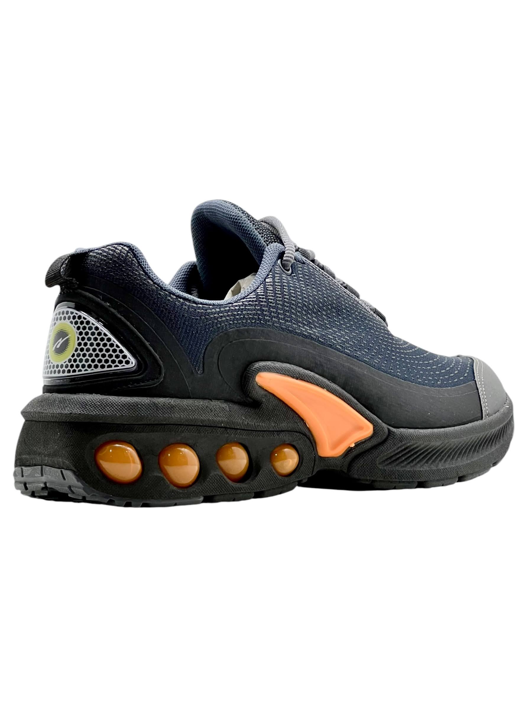 Comprar Tênis casual esportivo Nesk C5803 - Grafite/Laranja