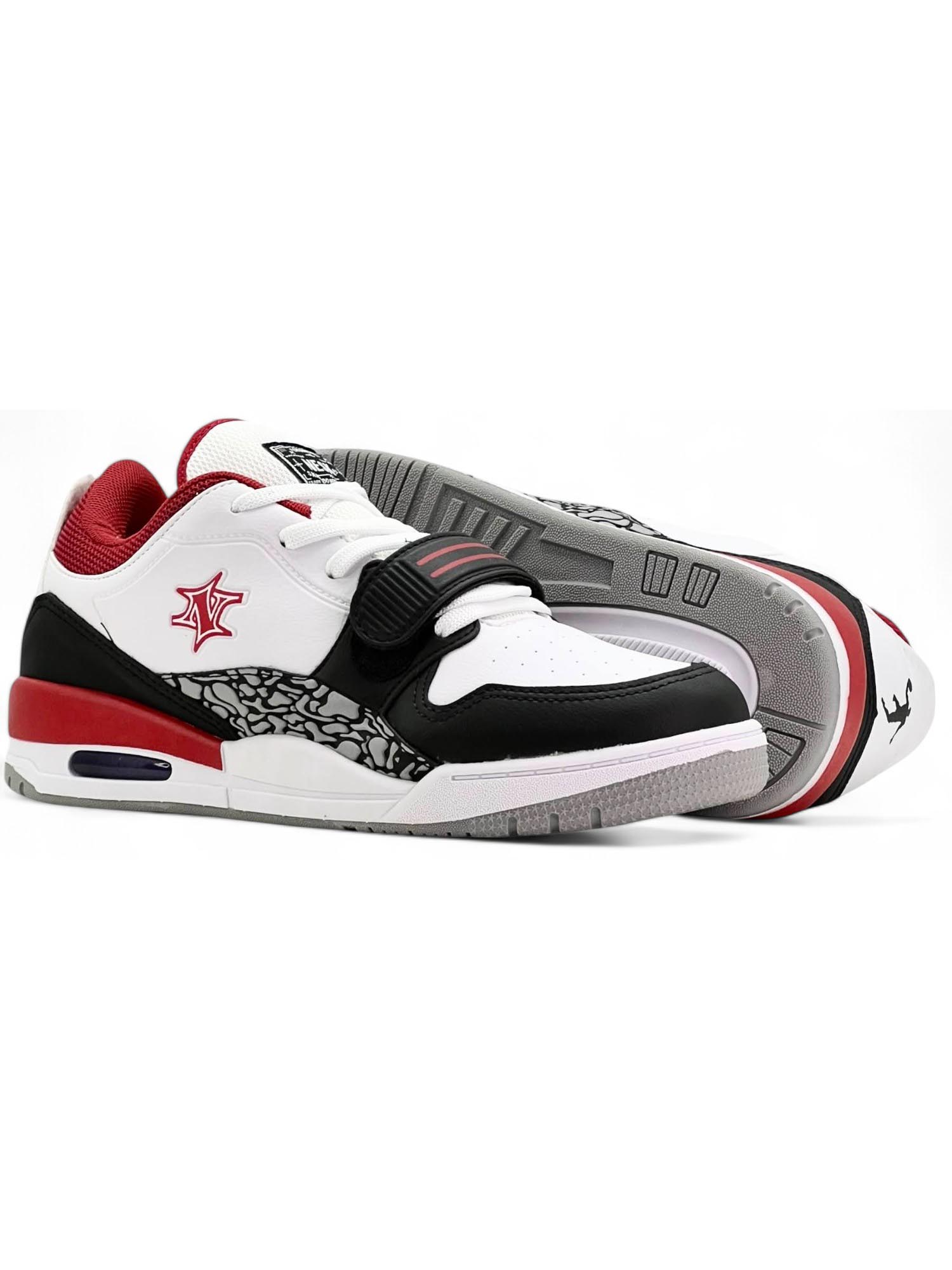 Comprar Tênis casual Sneaker Nesk C5765 - Branco/Preto/Vermelho