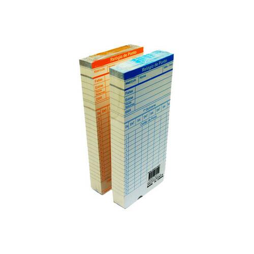 Cartão Ponto Relógio Cartográfico - 100 Unidades