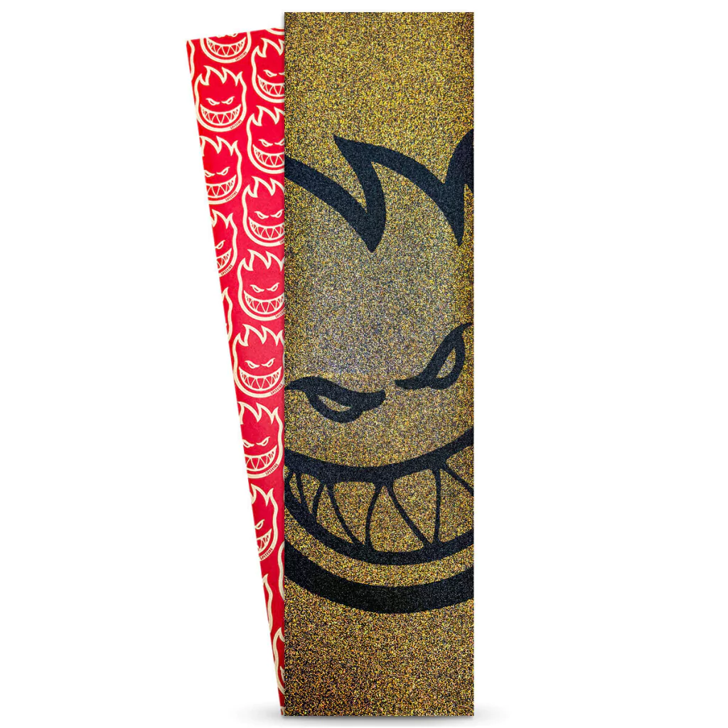Comprar Lixa De Skate SPITFIRE BigHead Gold Glitter Emborrachada - a ...