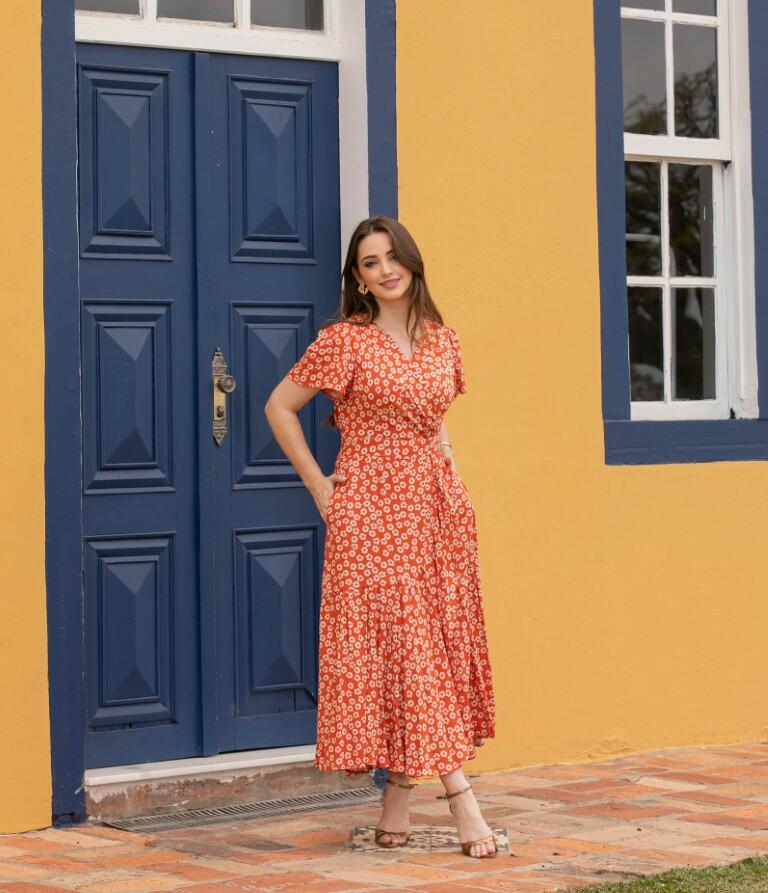 visvim　WMV LANCASTER DRESS (VNTG OX) Vestido Off White Lesie Cannes Valentina Sirrah Moda Evangélica