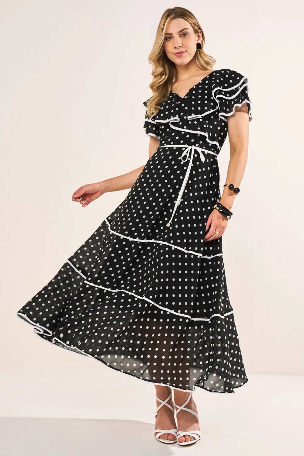 VESTIDO DE POA COM BABADOS FASCINIUS 302976 40