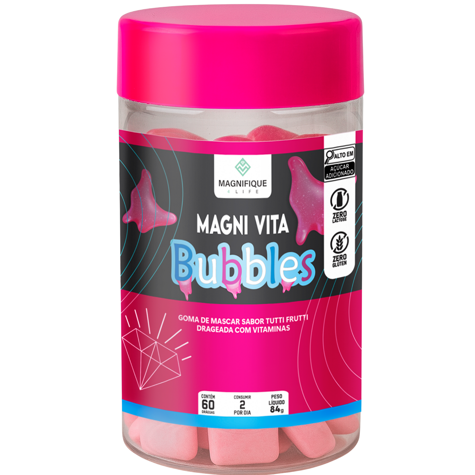 Comprar MAGNI VITA BUBBLES - MULTIVITAMÍNICO EM CHICLETE - a