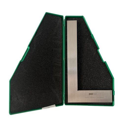 ESQUADRO PLANO DIN 875 GRAU 0 ACO INOX 200X130MM PANTEC