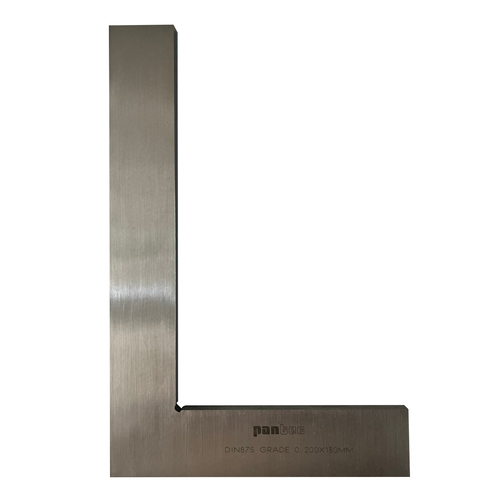 ESQUADRO PLANO DIN 875 GRAU 0 ACO INOX 200X130MM PANTEC