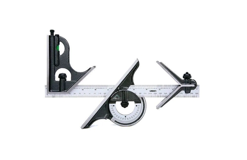 JOGO DE ESQUADRO COMBINADO COMPLETO MODELO 2278-180 INSIZE