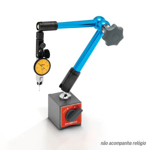 SUPORTE MAGNETICO ARTICULADO C/ FIXAÇÃO HIDRAULICA 380MM DIGIMESS