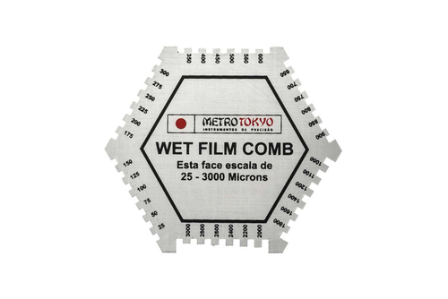 MEDIDOR DE ESPESSURA DE CAMADAS DE TINTA UMIDA 25 a 3000microns METROTOKYO