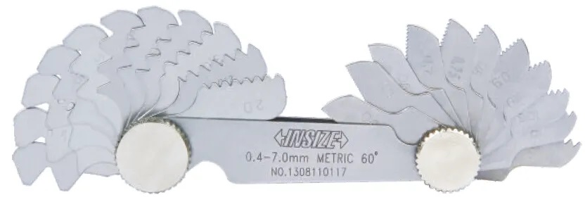 CALIBRE DE ROSCA COMBINADO METRICA E WITWORTH 60 E 55 GRAUS - MODELO 4820 - INSIZE