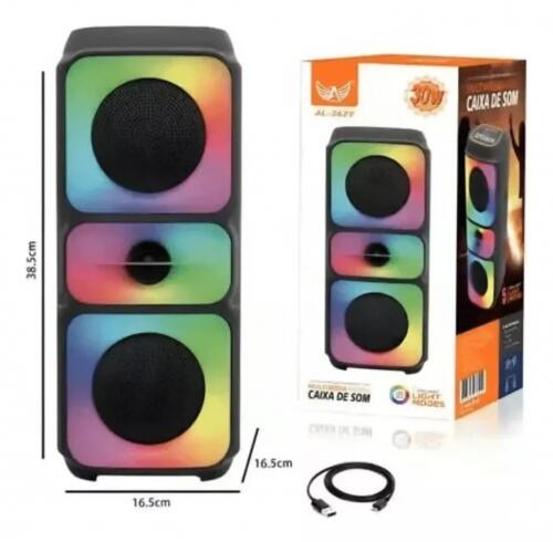 Comprar Caixa De Som Led Bluetooth 30w Altomex Al-3829