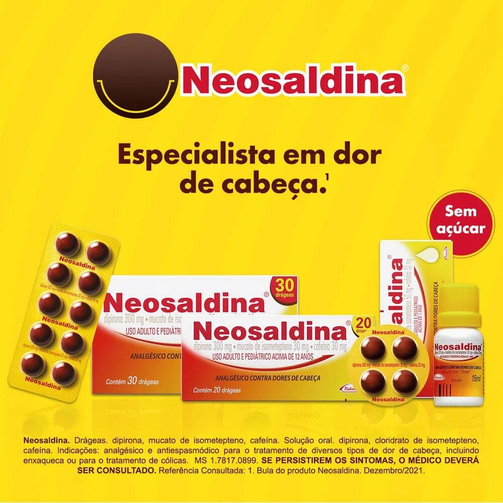 Neosaldina | Medicamento analgsico especialmente desenvolvido para o tratamento eficaz de diversos tipos de dor de cabea.