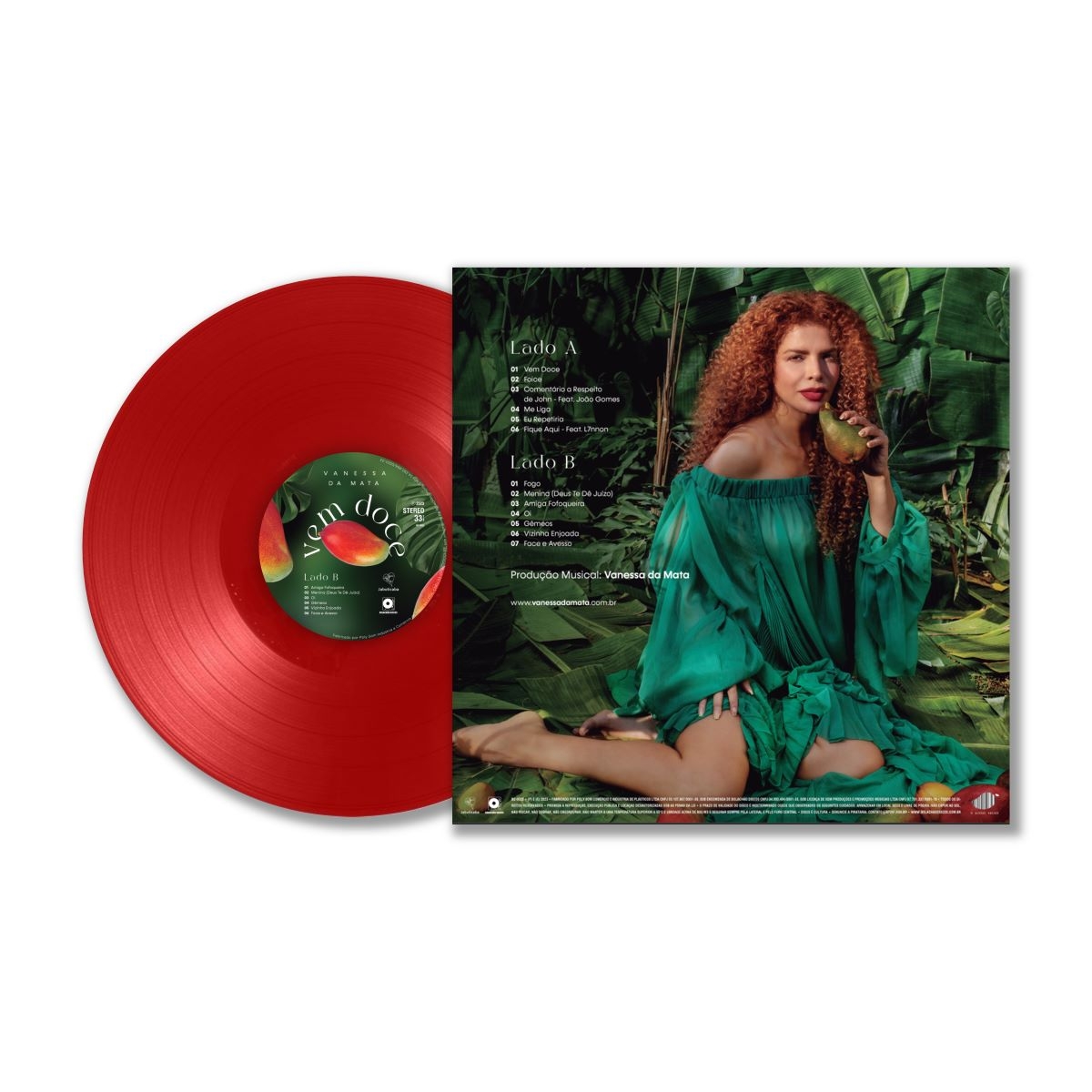 vanessa様 Comprar LP Vanessa Da Mata / Vem Doce (vermelho translúcido