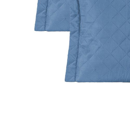 Porta Travesseiro Liso Microfibra 50cm x 70cm Kit 02 Peas Matelado Ultrassnico - Azul Bebe