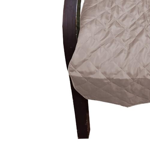 Capa Para Cadeira Poltrona Matelada Sem Braos Com Fita De Fixao E Assento De 55Cm -  Cqui