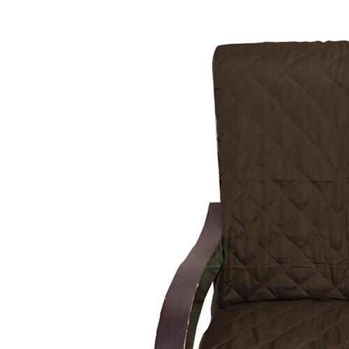 Capa Para Cadeira Poltrona Matelada Sem Braos Com Fita De Fixao E Assento De 55Cm - Tabaco