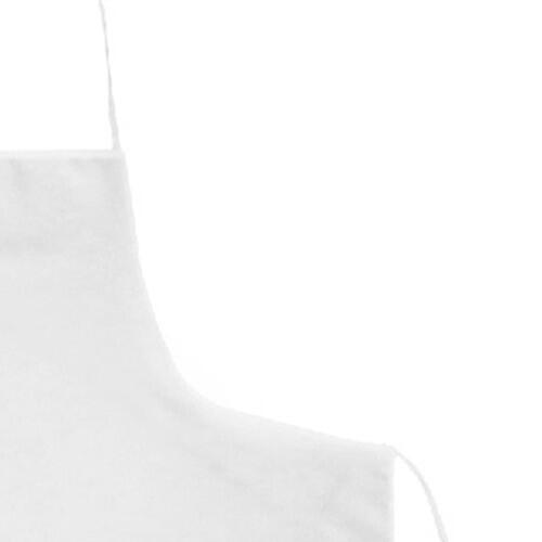 Avental De Cozinha 79cm X 68cm Grande Liso Tecido Oxford - Branco