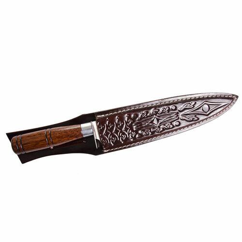 Faca 9" para Churrasco Inox com Bainha Bull Neck'