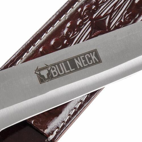 Faca 9" para Churrasco Inox com Bainha Bull Neck'