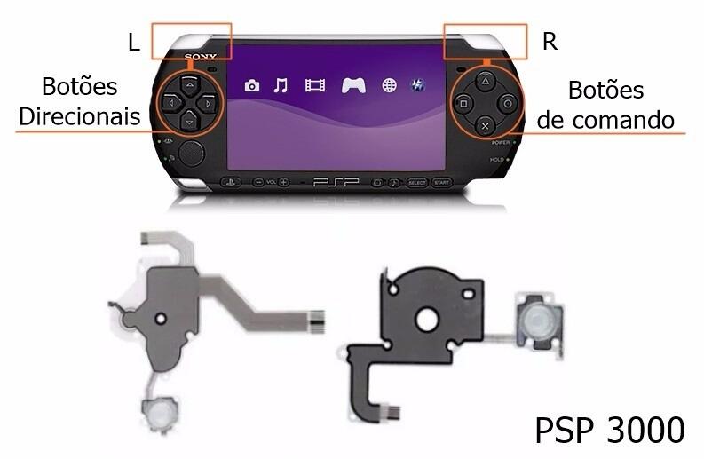 Comprar Kit Flat P/ Botão Psp 3000 - 100% Novo - a partir de