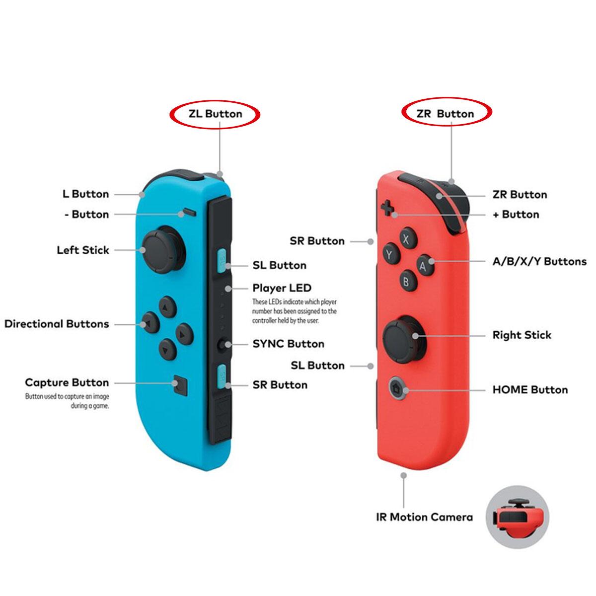 Comprar Cabo Flat Flex Botão Zl Zr Nintendo Switch Controle Joy