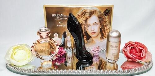 Comprar KIT DREAM BRAND 05 FEM MINIATURAS - R$169,90 - Top Parfum