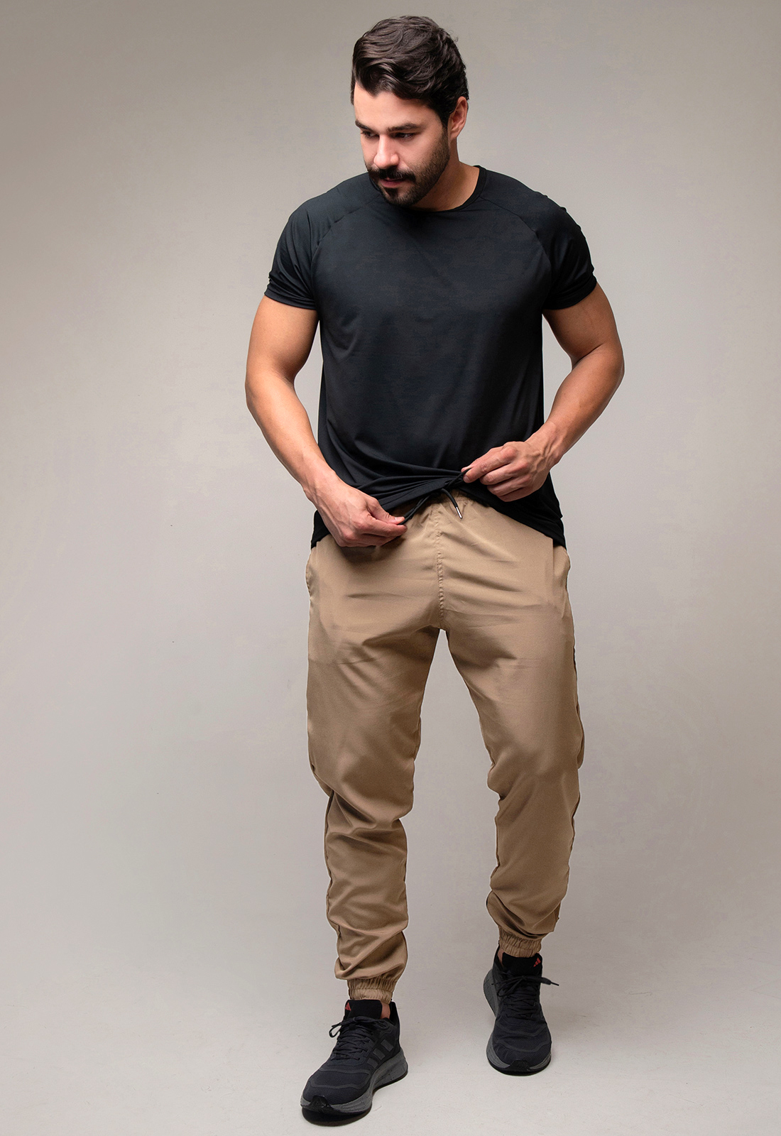 Calça Masculina Com Elastano Cáqui Compre agora a partir de R