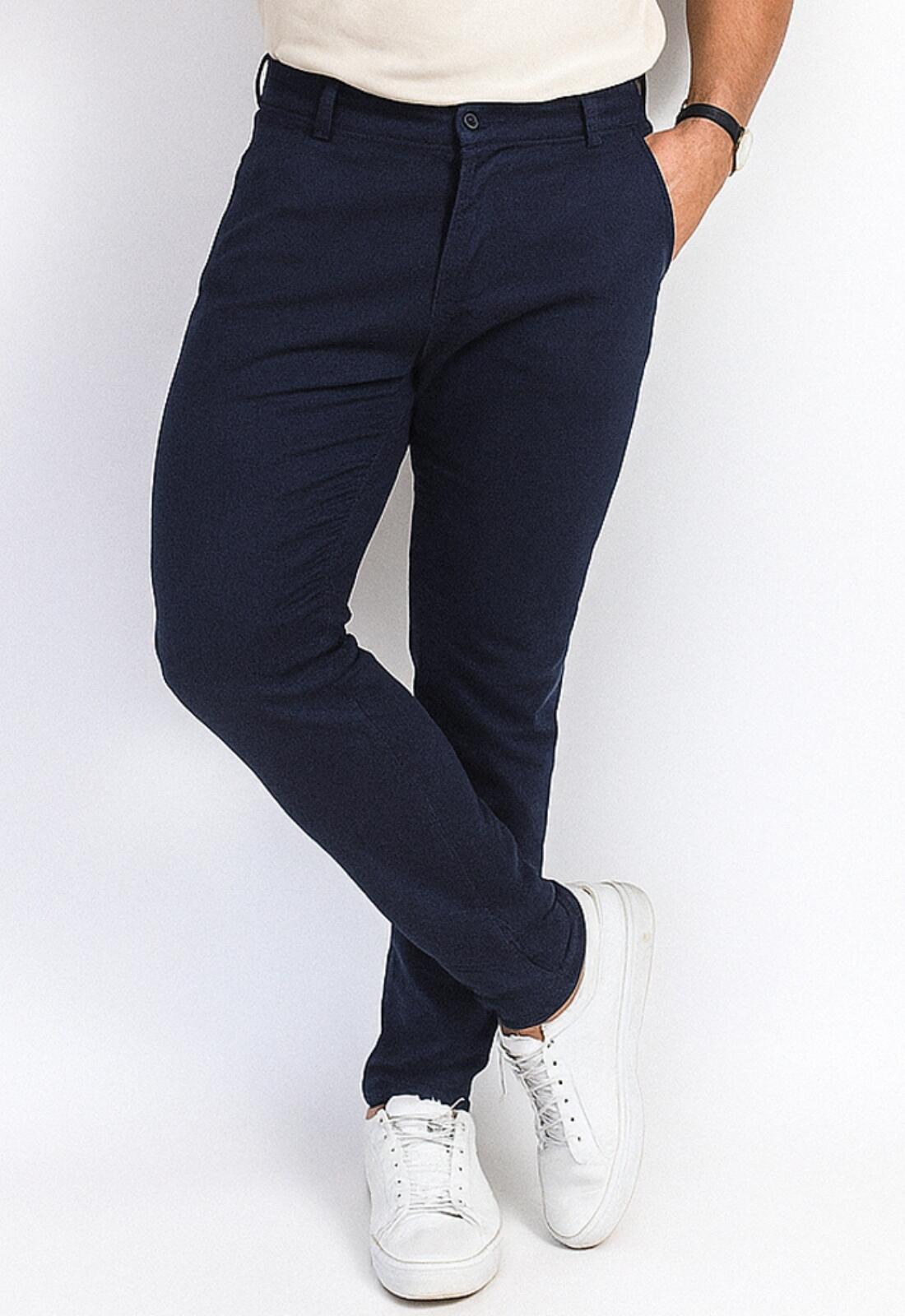Azul Marinho Masculina Calça Social CalÃ§as Jeans Sarja Calça De Sarja  Masculina Esporte Fino Monte Seu Kit Já! A Partir De R$161,40, image size:1100x1600