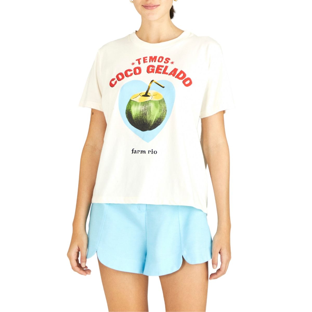Comprar Tshirt Fit Temos Coco Gelado Farm - Nagai Boutique