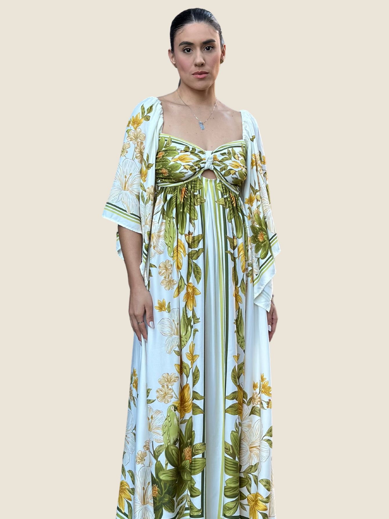 Comprar Vestido Cropped Lenco Ararajuba Farm Nagai Boutique