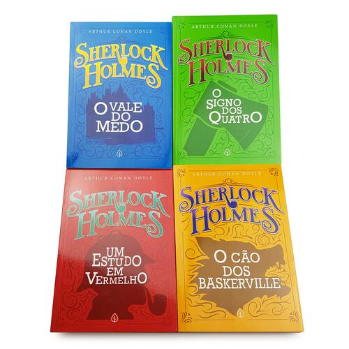 Coleção Livro Sherlock Holmes - 4 Volumes