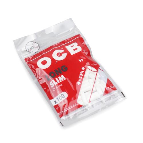 Filtro para Cigarro OCB Long Slim 6mm (Pacote com 100)
