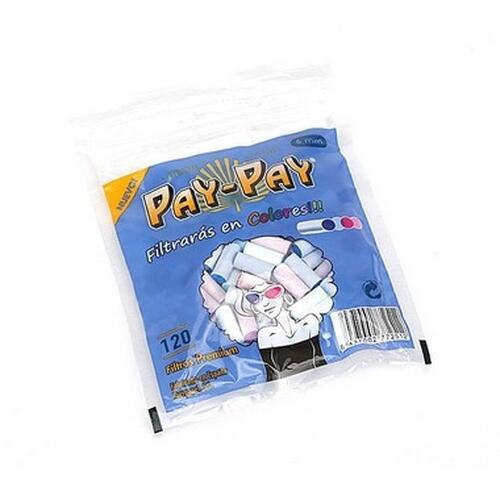 Filtro para Cigarro Pay-Pay Slim Colorido de 6mm (Pacote com 120)