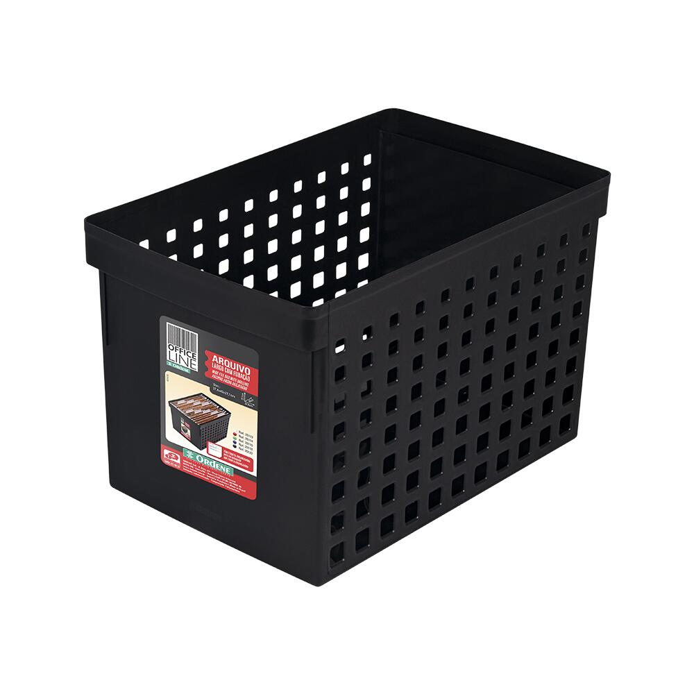 Comprar Caixa Arquivo Plástico Largo com Furação Office Ordene - a ...