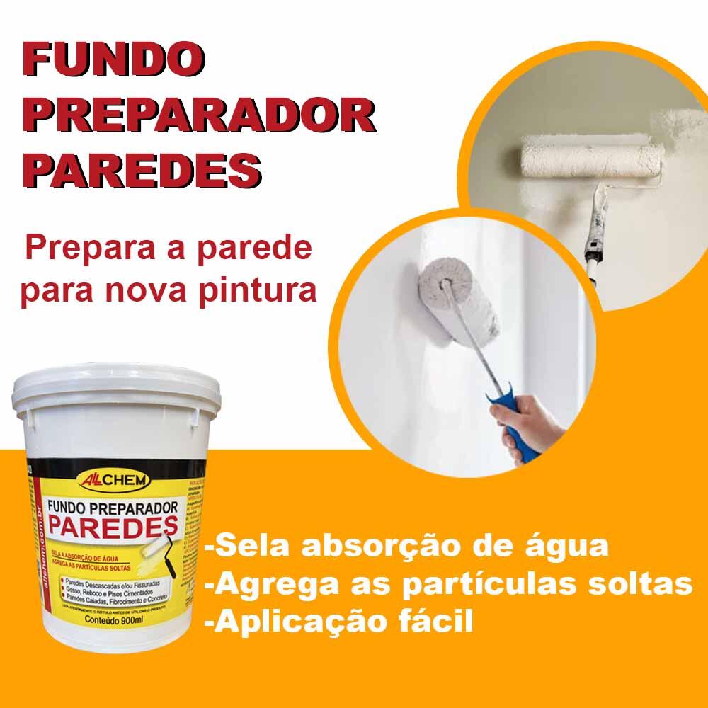 Comprar Fundo Preparador Pintura Parede 900ml Allchem - a partir de R$19,03