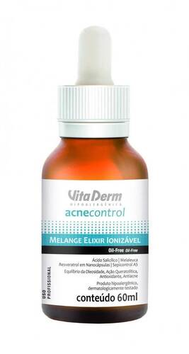 Vita Derm Acne Control Melange Elixir Ionizável 60ml