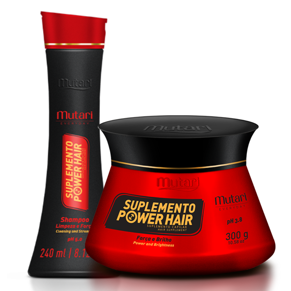 Mutari Kit Força E Crescimento Capilar Suplemento Power Hair