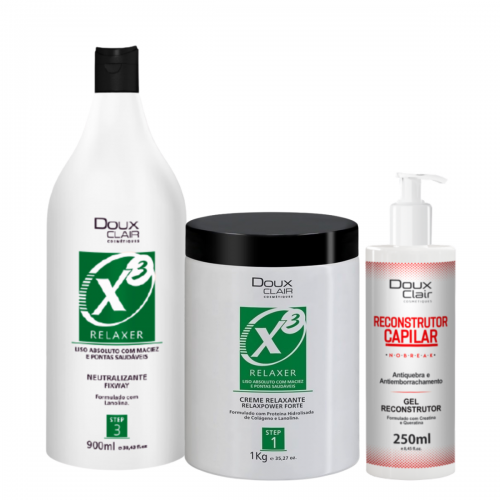 Doux Clair X3 Relaxer Tioglicolato de Amônia Forte a partir de R