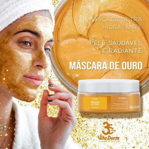 Vita Derm Máscara Facial Ouro 240g